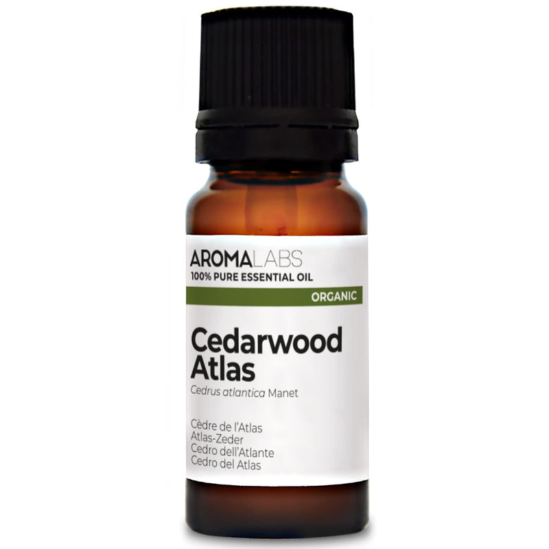 BIO - Cedarwood Atlas Essential Oil - 10mL - 100% Pure, Natural, Chemotyped and AB/Cosmos Certified - AROMA LABS (French Brand) 10 ml (Pack of 1) - NewNest Australia