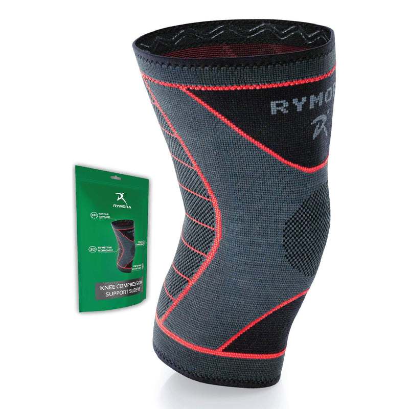 Rymora Knee Support Brace for Woman and Man- Knee Compression Sleeves, Comfortable and Secure Sleeve Supports for Weight Lifting, Running, Sports, Weak Joints, Fitness(L, Single, Slate Grey) L 1 - NewNest Australia