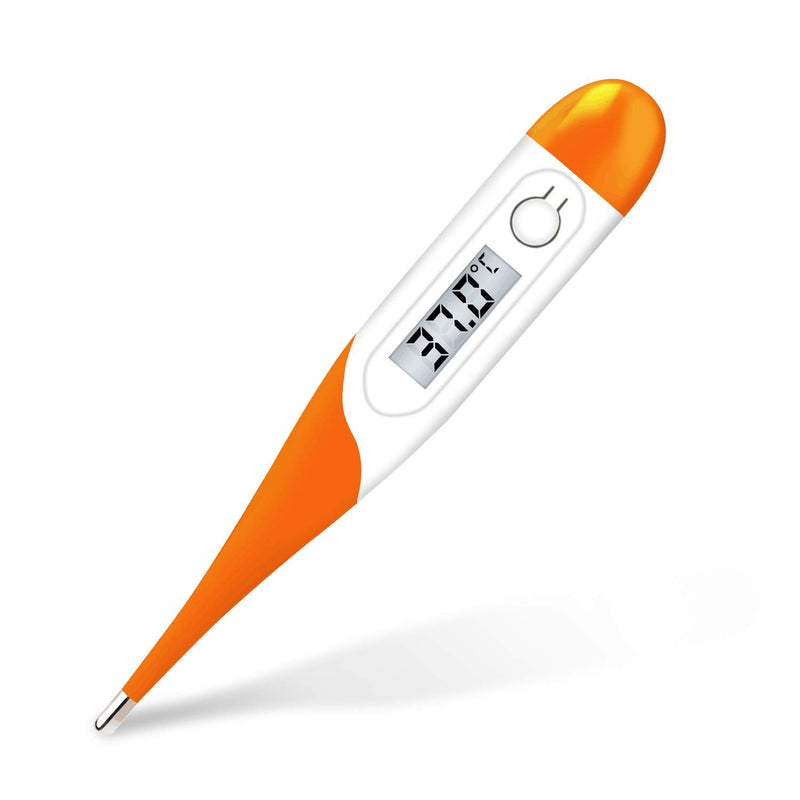 Digital Thermometer for Fever - Daffodil HPC400 - Body Temperature Underarm Orally Rectal Medical Axillary Thermometer - Accurate and Mercury Free Measurement - Orange - NewNest Australia