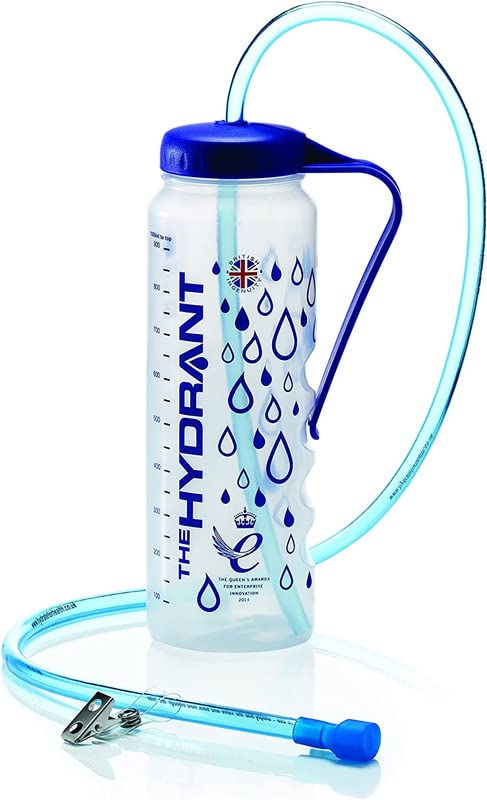 The Hydrant: Solving The Problem of Reaching, Lifting or Holding Drinks. Independent Access to Fluids - Unique & Ingenious Long Straw Water Bottle for The Elderly, Vulnerable and Disabled - 1 Litre - NewNest Australia