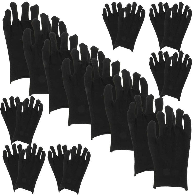 HEALLILY 12 Pairs Working Gloves Cotton Gloves Reusable Cleaning Gloves Adults Protective Gloves Labor Supply for Industrial Labor Gardening Black L - NewNest Australia