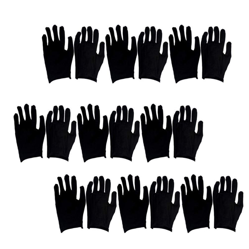 HEALLILY 12 Pairs Working Gloves Cotton Gloves Reusable Cleaning Gloves Adults Protective Gloves Labor Supply for Industrial Labor Gardening M Black M (Pack of 12) Black 1 - NewNest Australia