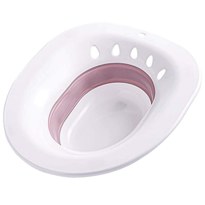 Sitz Bath for Toilet Hemorrhoids - MissZM, for Postpartum Pregnant-Women or Hemorrhoids, Foldable Hangable Storage Large-Capacity Private Care Washing Anti-Overflow Toilet Seat Pink - NewNest Australia