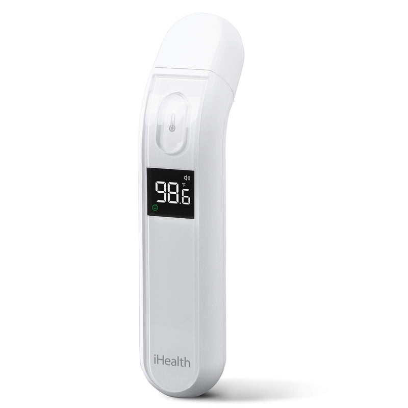 iHealth Thermometer for Adults by iHealth, Infrared Forehead Thermometer for Adults and Kids, Touchless Digital Baby Thermometer with Fever Indicator, Non Contact Thermometer (PT2L) - NewNest Australia