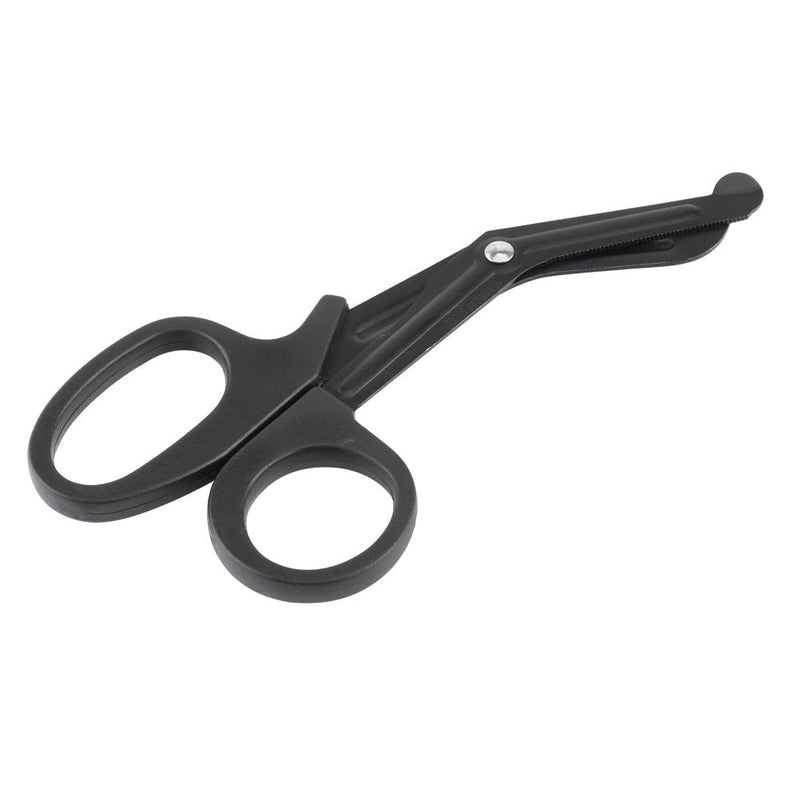 Bandage Scissors 1pc 7" Stainless Steel Nurse Scissors 18.3 x 9.2cm Paramedic First Aid Shears for Cutting Nylon Fabrics Ropes Bandages(Black) Black - NewNest Australia