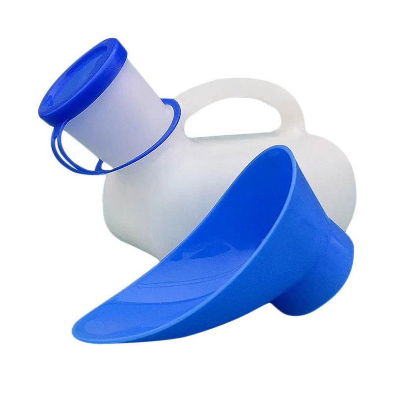 Urine Bottle for Men and Women, 1000 ml Portable Emergency Urinal Toilet with Carry Handle for Travel, Camping, Outdoor, Car Travel, Mobile Toilet for Men/Women/Children - NewNest Australia