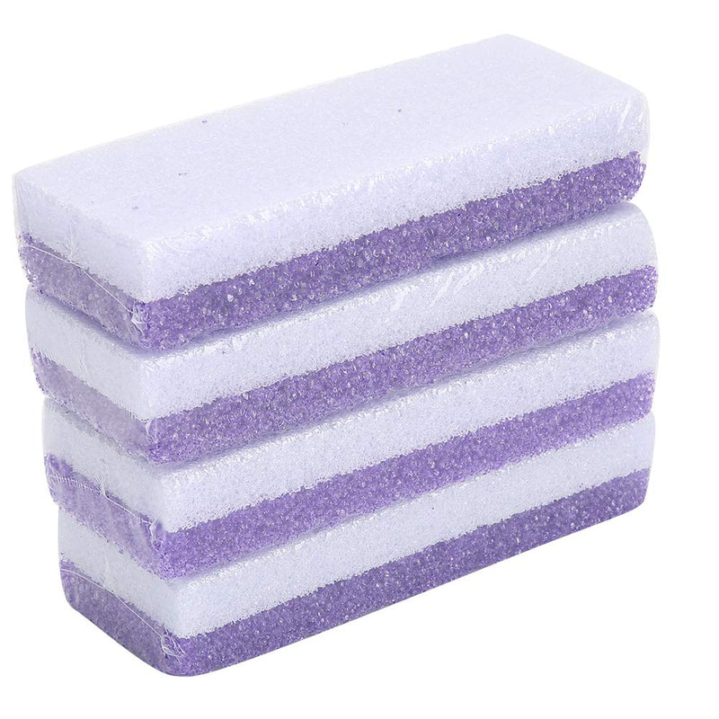 Foot Pumice Stone for Feet Hard Skin, Callus Remover and Foot Scrubber & Pedicure Exfoliator Tool, Professional Foot File Exfoliation Stone to Remove Dead Skin, Pack of 4 - NewNest Australia