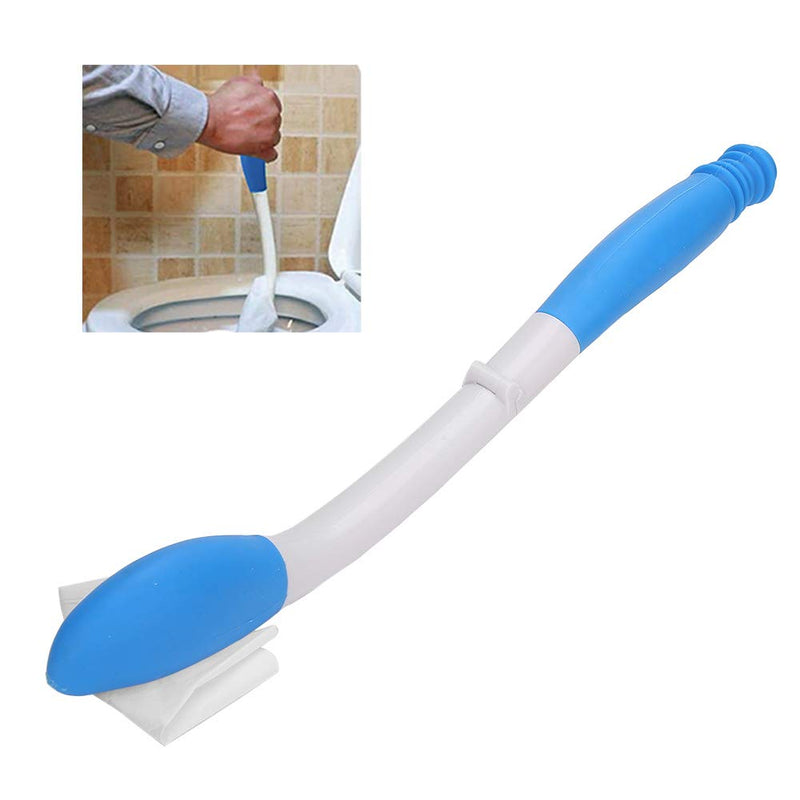 Foldable Toilet Aids Wiper, Long Handle Easywipe Bottom Wiper for Elderly, Soft Touch Comfort Self Wipe Assist Holder, Folding Personal Hygiene Aid to Assist Wiping - NewNest Australia