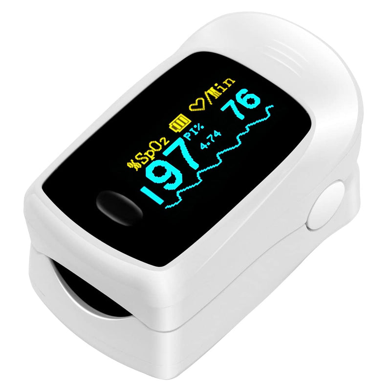 BLT M70B Oxygen Monitor Finger Adults, Fingertip Pulse Oximeter CE Mark Approved, Meet UK Standard, SpO2 Blood Oxygen Saturation Sats Monitor with Heart Rate and Perfusion Index (Includes Batteries) - NewNest Australia