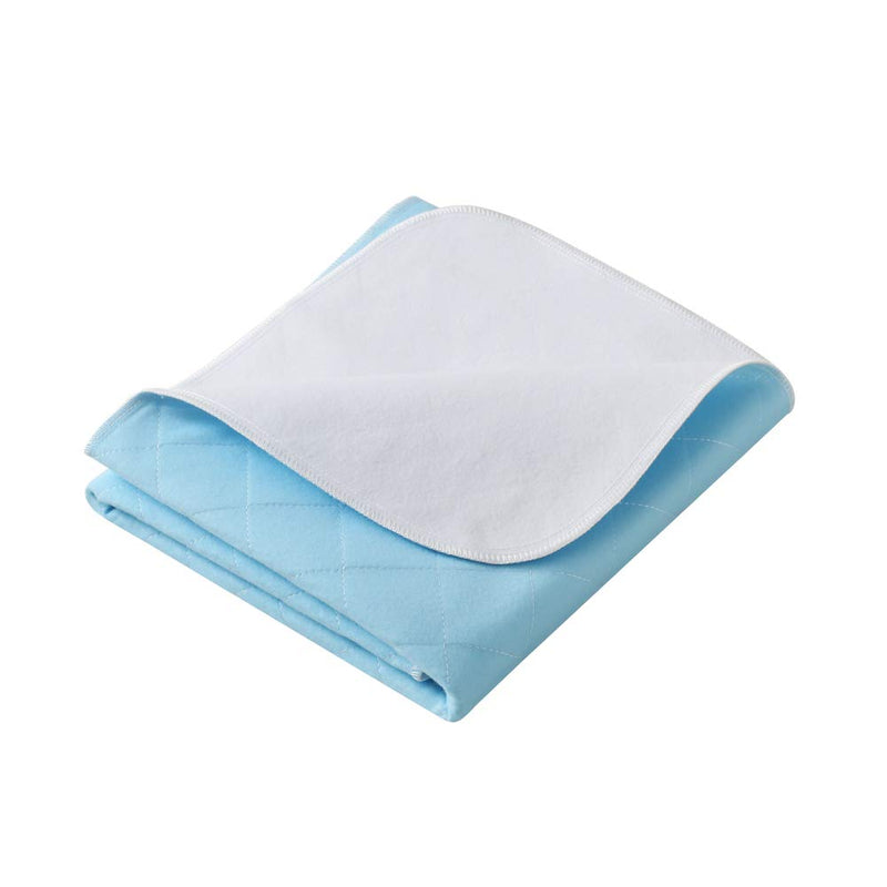 Beedsooth Washable Premium Incontinence Bed Pad for Adults or Children with Bed wetting Super Absorbent Bed Protection Draw Sheets Blue - 70×90cm - NewNest Australia