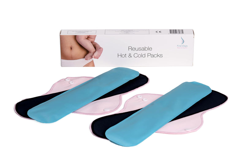 First Days Maternity - Reusable Hot & Cold Packs (2) for Postpartum, Post Birth Recovery, Episiotomy Relief, Haemorrhoids, Bruising and more, Freezer and Microwave Safe - NewNest Australia