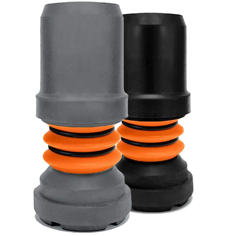 Flexyfoot Shock Absorbing Crutch Ferrule – Choice of Sizes and Colours Available Here – Improves Grip, Improves Safety, Improves Comfort – Grey – 22mm 22mm - Pack of 1 - NewNest Australia