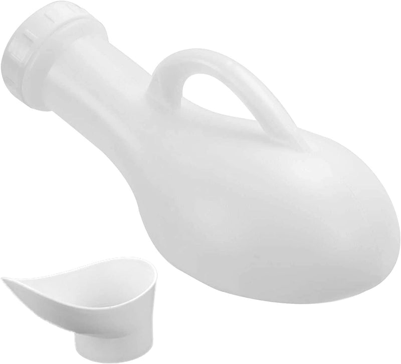 Tovee Portable Urinal for Men and Women 1200ml, Spill Proof Unisex Urinal Toilet Bottle with Snap on Lid, Male Urinals, Pee Container Men, Urinal Bottle for Car, Travel, Elderly & Incontinence White - NewNest Australia