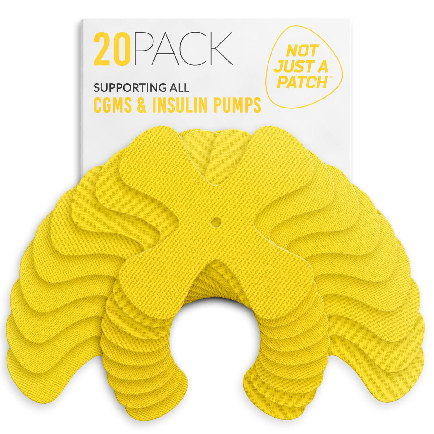 Not Just A Patch X-Patch CGM Sensor Patches (20 Pack)- Water