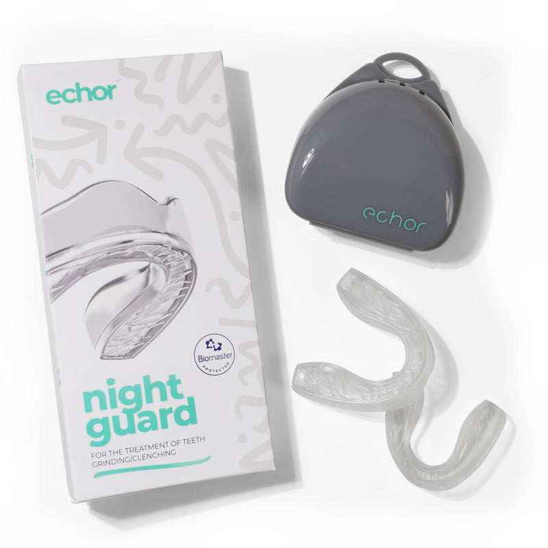 Echor Anti-Bacterial Clear Re-mouldable Night Guard - Dental Mouthguard for Teeth Grinding/Clenching/Bruxism - Includes 2 Sizes, for Men and Women - NewNest Australia
