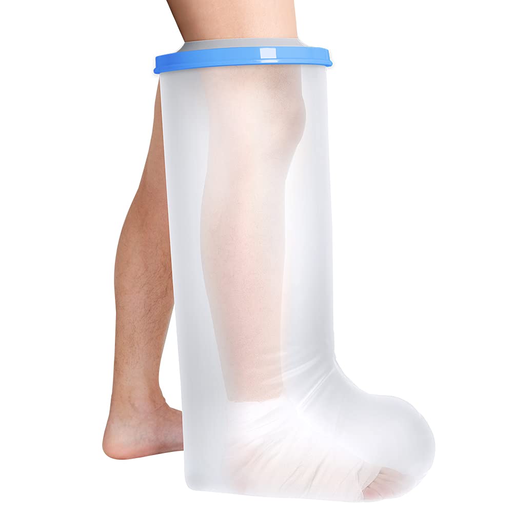 Bukihome Shower Watertight Foot Protector, Adult Leg Cast Covers, Extra Large Capacity for 198 Pounds Adult Thigh Tension & Super Waterproof Leg Protector Legs - NewNest Australia