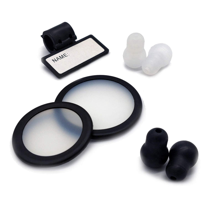 2 Pcs Stethoscope Replacement Parts Adult and Pediatric Replacement Diaphragm and 1 Name Tag，2 Pair Silicone Stethoscope Ear Tips Accessories for Stethoscope - NewNest Australia