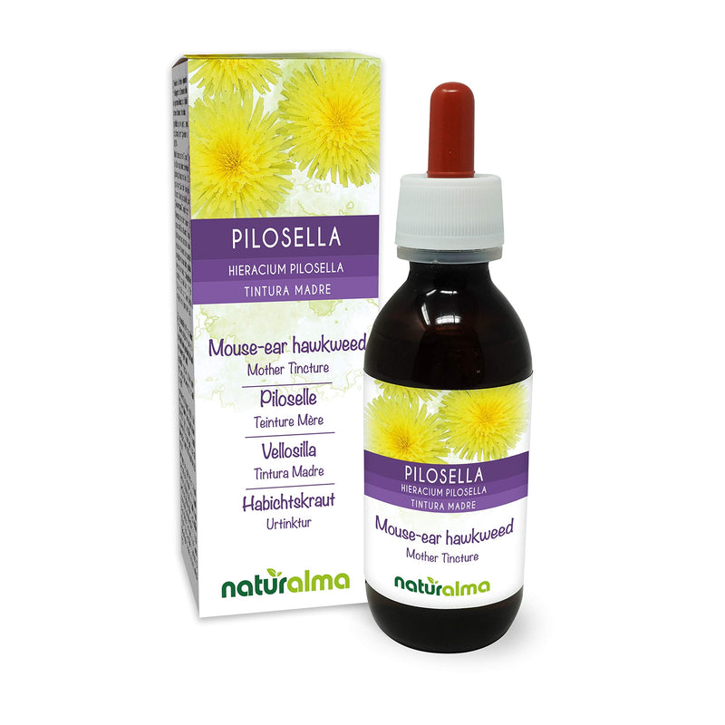 Mouse-Ear Hawkweed (Hieracium pilosella) herb Alcohol-Free Mother Tincture Naturalma | Liquid Extract Drops 120 ml | Food Supplement | Vegan 120 ml (Pack of 1) - NewNest Australia