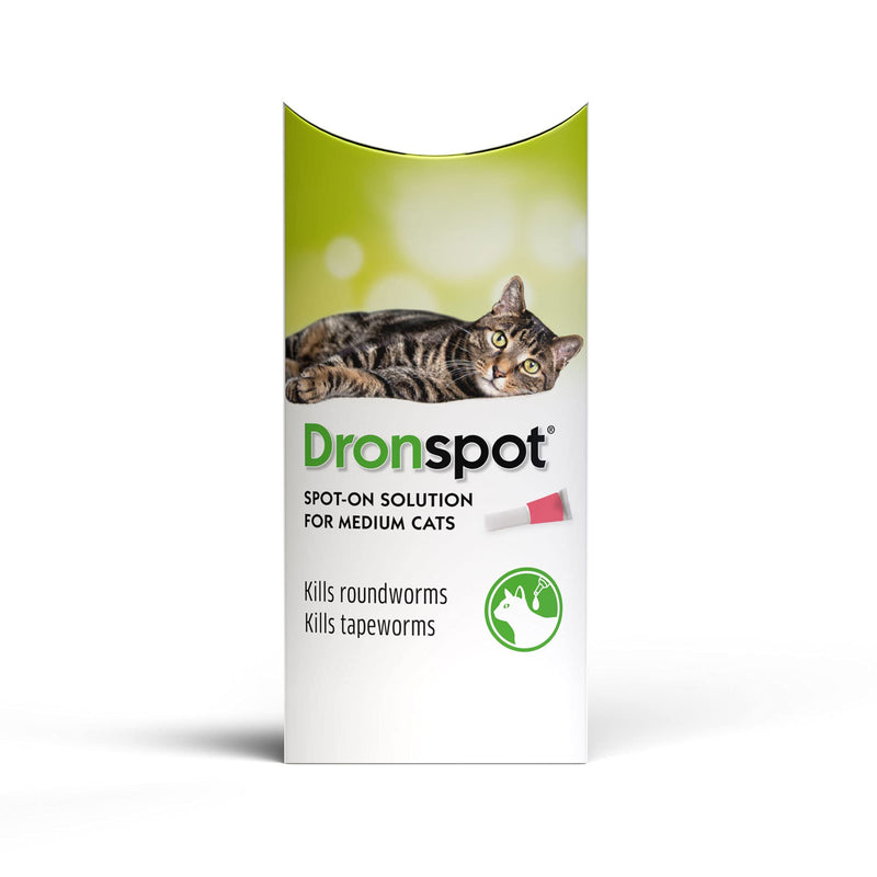 Dronspot Medium Cat Spot-on Worming Solution 1 Pipette - PawsPlanet Australia