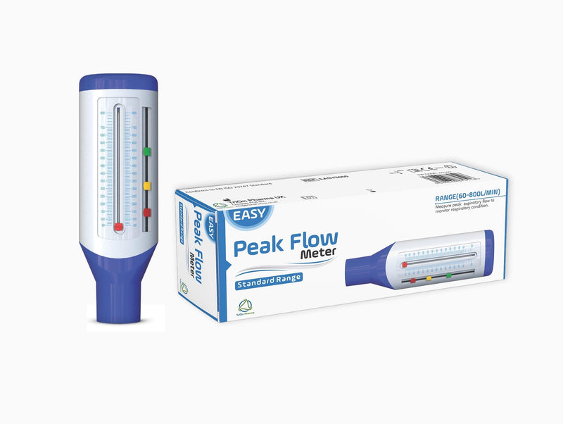 Easy Peak Flow Meter for Adult to Monitor Lung Function | Expiratory Flow Meter | Color Coded Indicator | Standard Range for Adult | Include Instructions and Blank Charts – Color Coded Indicators - NewNest Australia