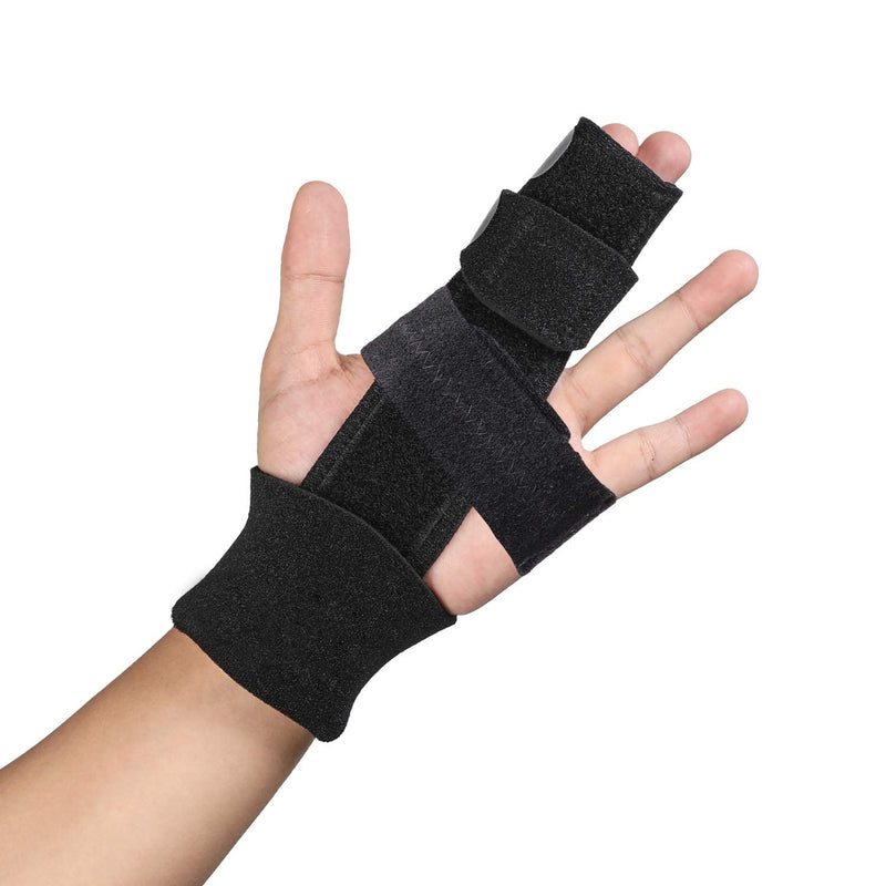 2 Finger Splint, Adjustable Finger Brace, Finger Metal Support for Broken Fingers, Mallet Finger Splints, Trigger Finger Straightener, Arthritis, Pain Relief, Injury, Fracture, Sprains(L/XL) L/XL - NewNest Australia