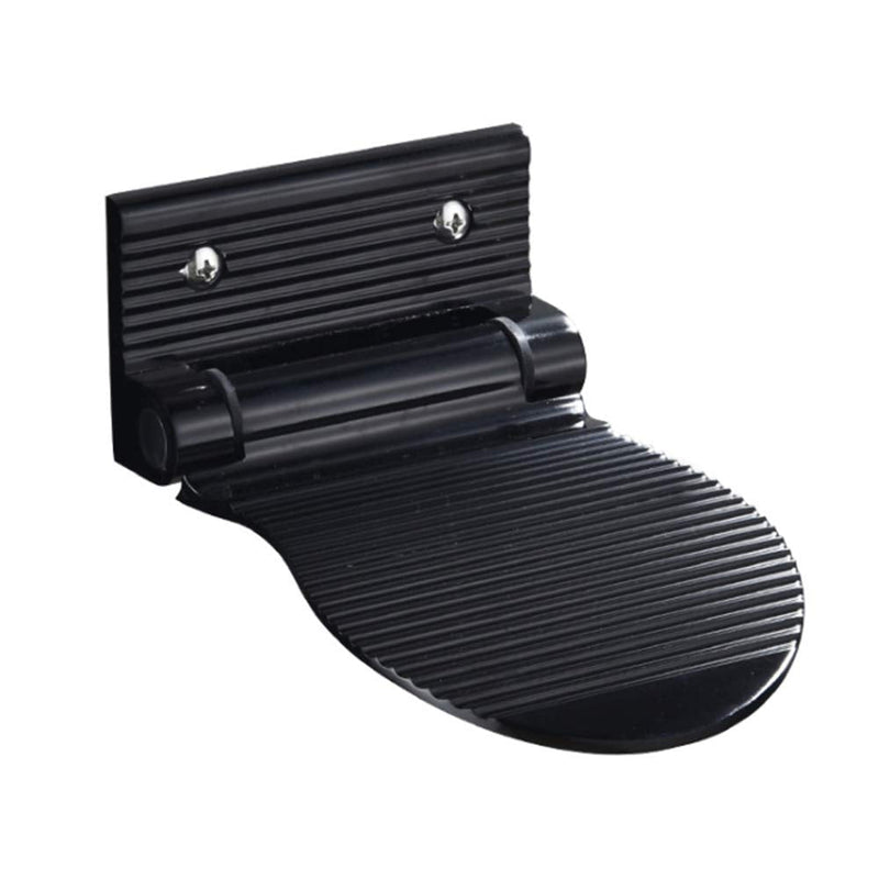 KAIISSA Aluminum Non-Slip Shower Foot Rest, Bathroom Shower Pedal, Shower Shaving Foot Rest, Heavy Duty Foldable Foot Rest Step, Mommy's Helper Safe Grip Foot Rest with Fixing Screws, Black Finish - NewNest Australia