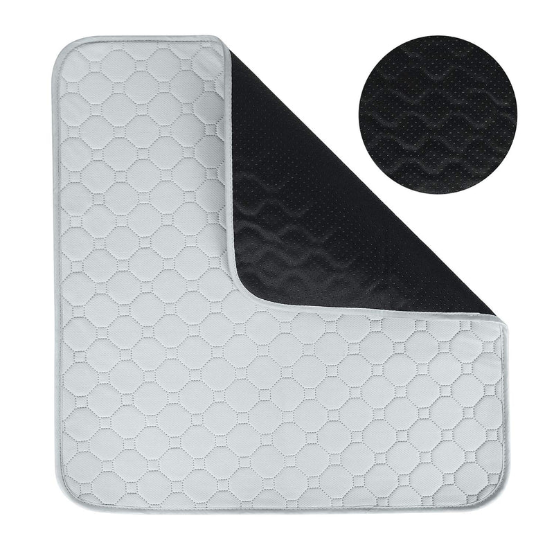 Waterproof Seat Pad Absorbent Incontinence Pad Washable Reusable Seat Protector Pad Four Layers Healthcare Chair Pad Non-Slip Under Pad for Men Women Baby Senior and Pet,22"X21" Grey - NewNest Australia