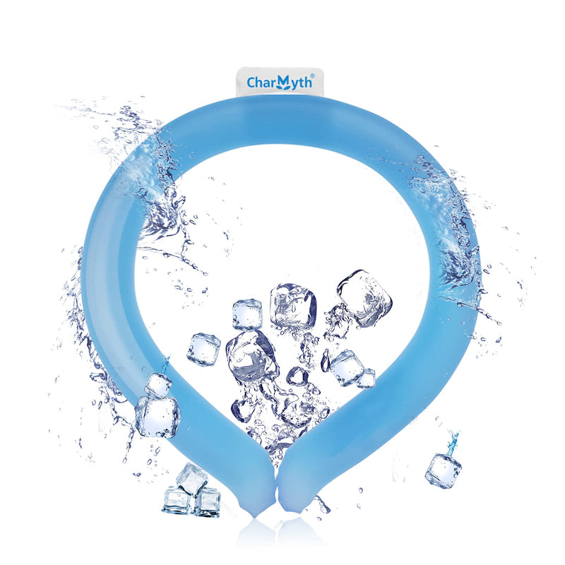 Neck Cooling Tube, Cooling Starts Below 15°C (59°F), Reusable Neck Cooler, Neck Cooling Tube for Summer Outdoor Indoor Cooling and Heat Dissipation (Blue) Blue - NewNest Australia