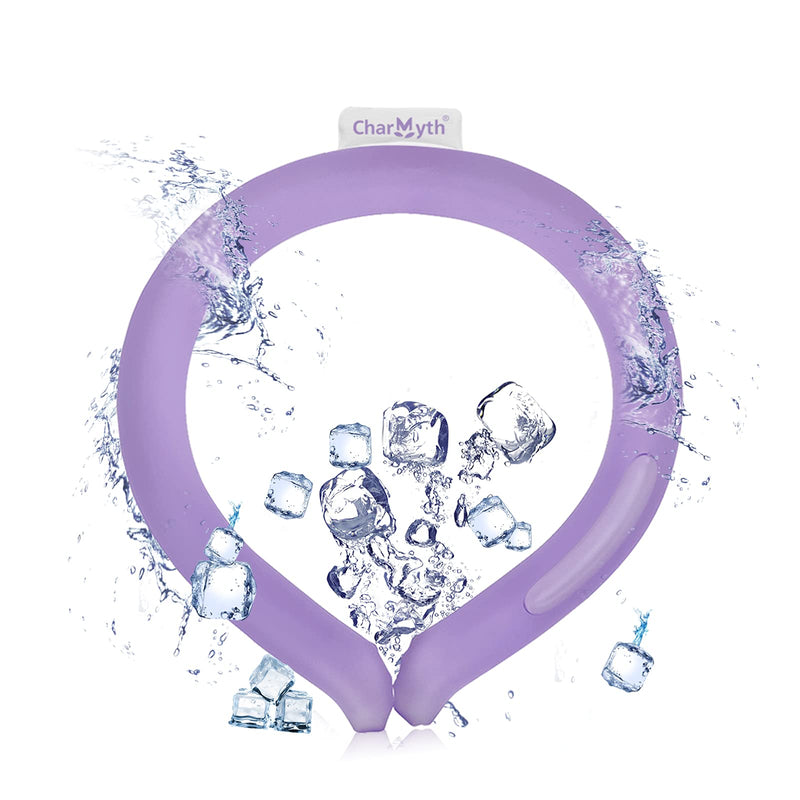 Neck Cooling Tube, Cooling Starts Below 15°C (59°F), Reusable Neck Cooler, Neck Cooling Tube for Summer Outdoor Indoor Cooling and Heat Dissipation (Purple) Purple - NewNest Australia