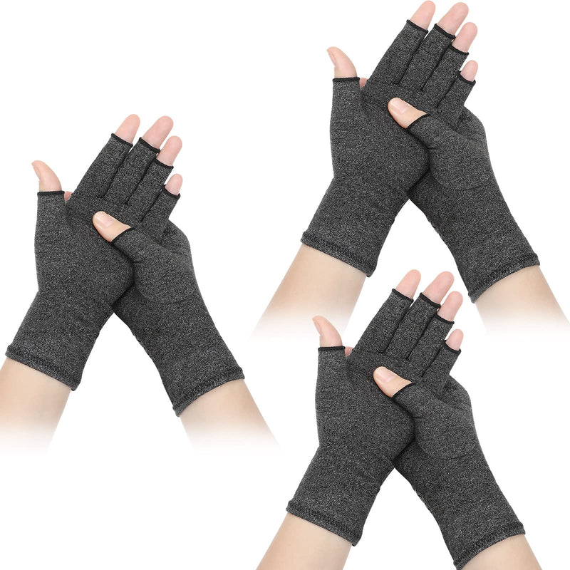 3 Pairs Arthritis Compression Gloves for Women Men Relieve Pain from Rheumatoid Arthritis Osteoarthritis Carpal Tunnel Pain Provide Support and Warmth for Hands Finger Joint (Classic Style) - NewNest Australia