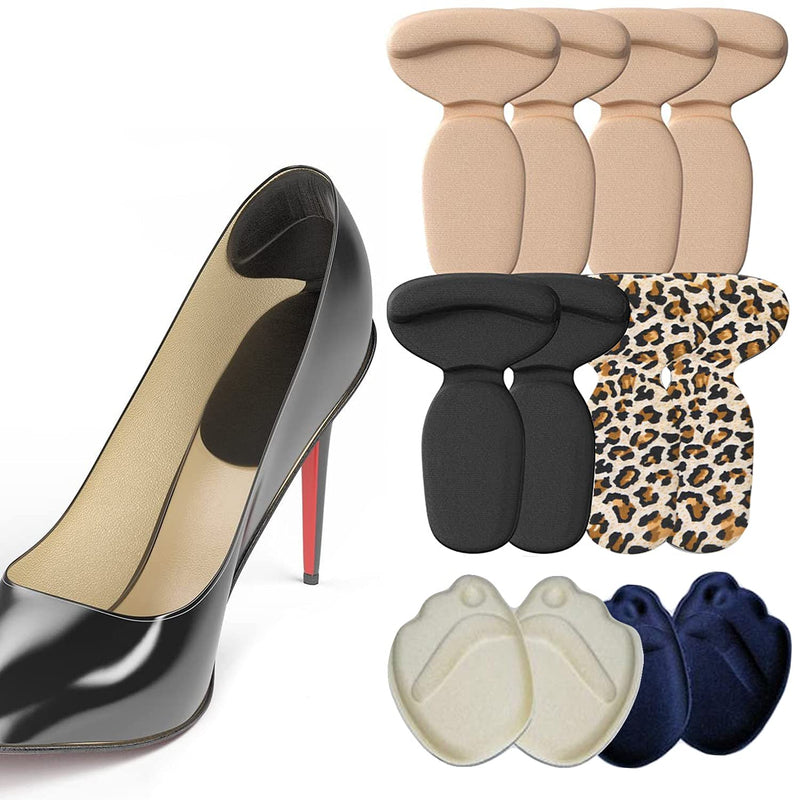 6 Pairs Heel Grips Metatarsal Pads - Shoe Insoles Gel Heel Pads for Ladies Shoes Too Big, Heel Shoe Grip Liner Self Heel Inserts Cushion Pads Stickers Foot Care Protector - Back of Heel Protector - NewNest Australia