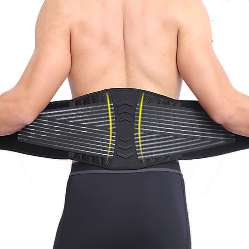 Khankah Sirajia Limited Adjustable Lower Back Support Belt Lumbar Brace/Posture Pain Relief Lifting Gym Pain Relief, Back Support, Lumbar, Abdominal Gym (Extra Large) XL - NewNest Australia