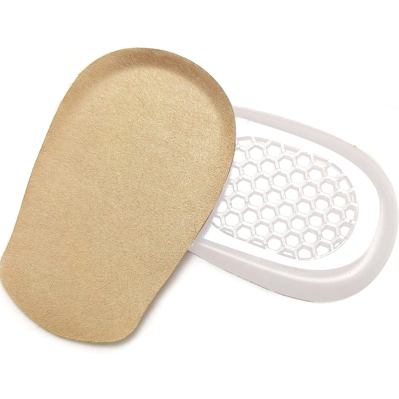 PrettSole Gel Heel Lifts, 1/2 Inch Height Increase Insoles for Leg Length Discrepancy - Large Shoe Lifts for Men, Shoe Inserts Comfort Half Foot Pads for Heel Pain - 1 Pair Large-1/2'(12mm) - NewNest Australia