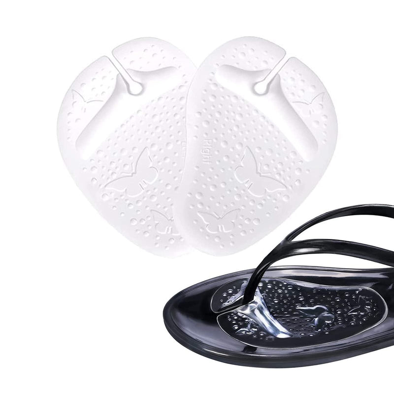 Pads for Thong Sandals Flip-Flops, 2 Pairs Self-Adhesive Gel Cushion Pad Non Slip Sandal Insoles Thong Slipper, Ball of Foot Grip Pads for Metatarsal Support and Pain Relief, Anti-Slip - NewNest Australia