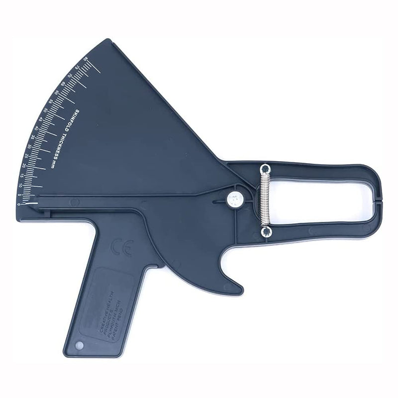 ANCLLO Precision Skinfold Caliper - Easy, Reliable Tool for Monitoring Body Fat - Quick Start Guide for Beginners, Detailed Booklet for Advanced Users - Measures up to 80mm in Skin Fold Thickness - NewNest Australia