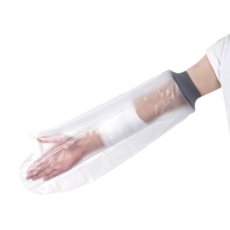 EVERCRYO Waterproof Adult Short Arm Cast Cover for Shower, Bath - Reusable Cast and Bandage Protector - Watertight Protection for Broken Arm, Hand, Finger, Wrist (Grey) - NewNest Australia