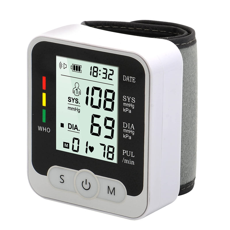 Blood Pressure Monitor, Digital Wrist Watch Blood Pressure, Automatic Upper Arm Blood Pressure Cuff Kit with LCD Display, Irregular Heartbeat Detection for Home Use - NewNest Australia