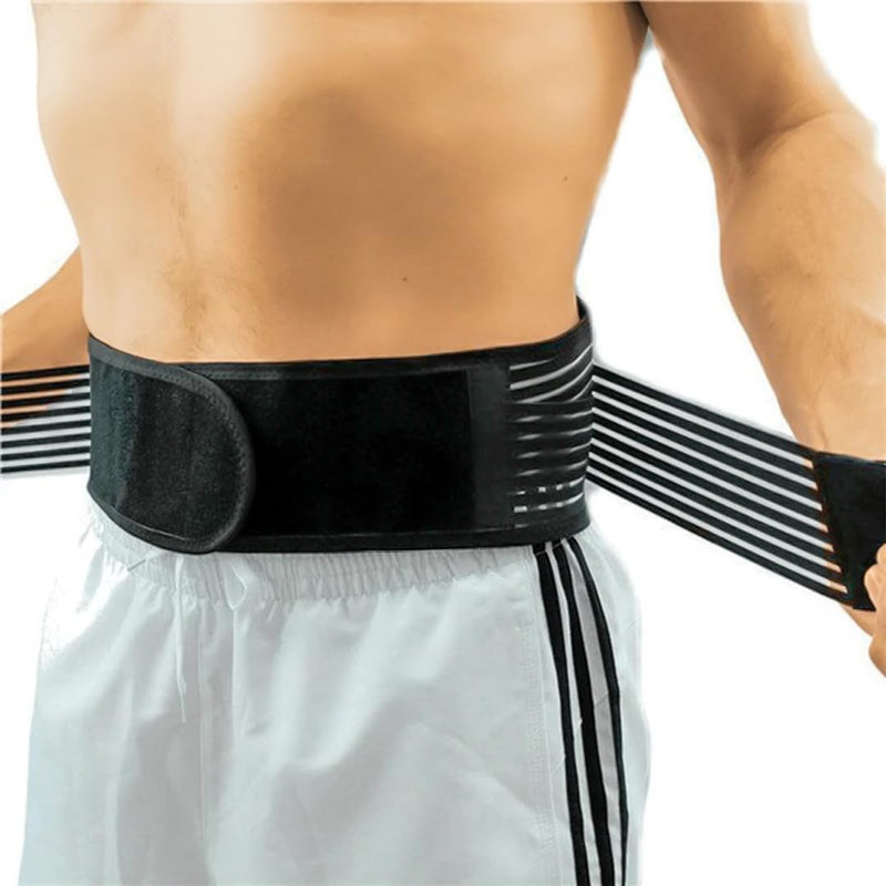 Lower Back Support Belt for men and women- Lumbar Support Self Heating & Soothing Back Brace Made With Breathable Materials & 20 Magnets For Optimal Pain Relief - back cracker Unisex Design M Black - NewNest Australia