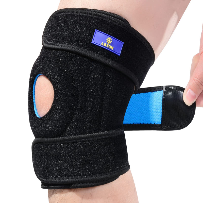 ABYON Knee Brace, Knee Support for Men Women with Side Stabilizers and Adjustable Straps, Open Patella Support for Arthritis Tendonitis, Meniscus Tears, Joint Pain Relief (Size XXL) XX-Large - NewNest Australia