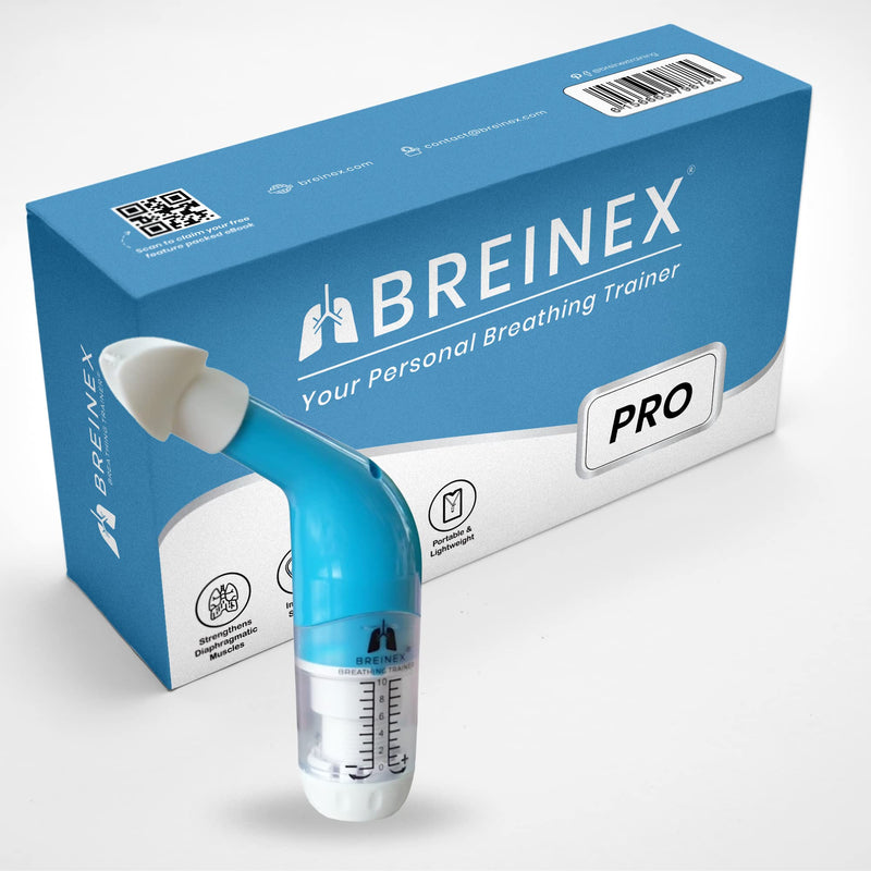 BREINEX Pro | Perfect for Professional & Inspiring Athletes at All Levels of Competition. Runners, Swimmers, Cyclists | Train Lung Endurance & Unblocks Airways High Resistance - NewNest Australia