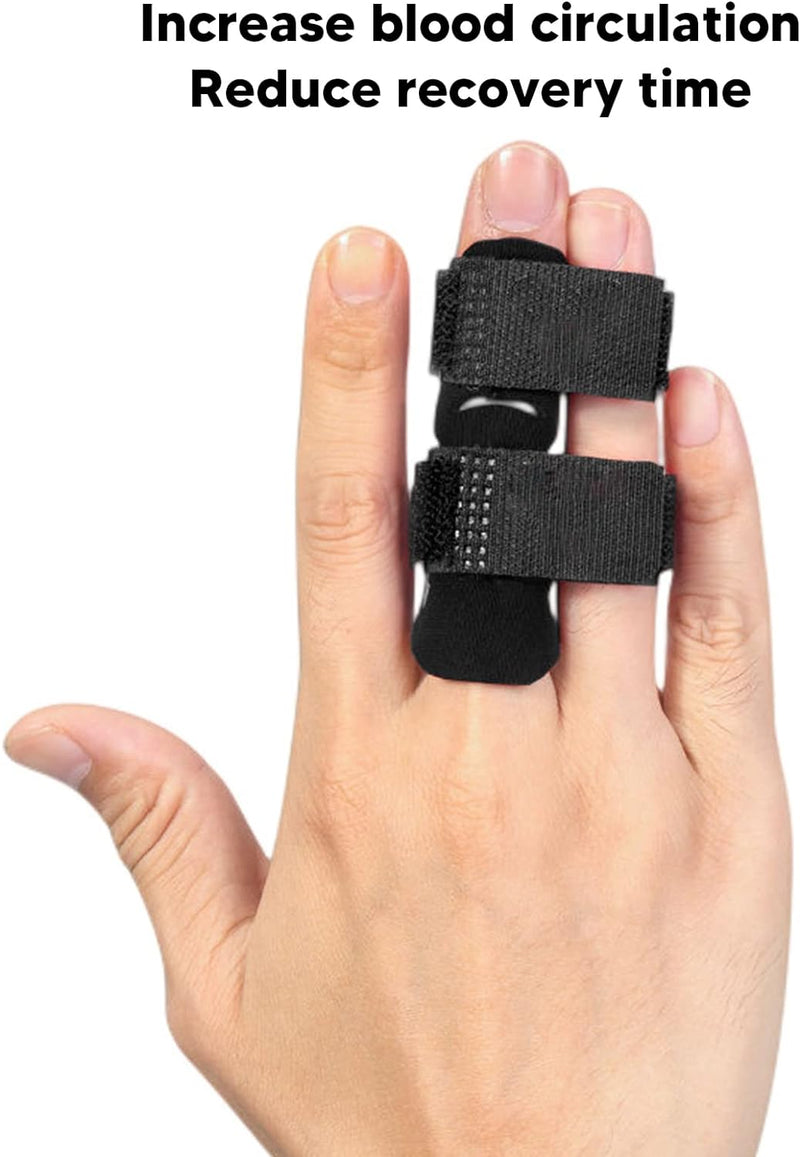 VerteLife Finger Splint Finger Sleeve Support Protector Prevents Sport Injury, Elastic Breathable Finger Buddy Finger Brace Reliev Finger Pain, Finger Guards Sport Cushion Bandage M - NewNest Australia