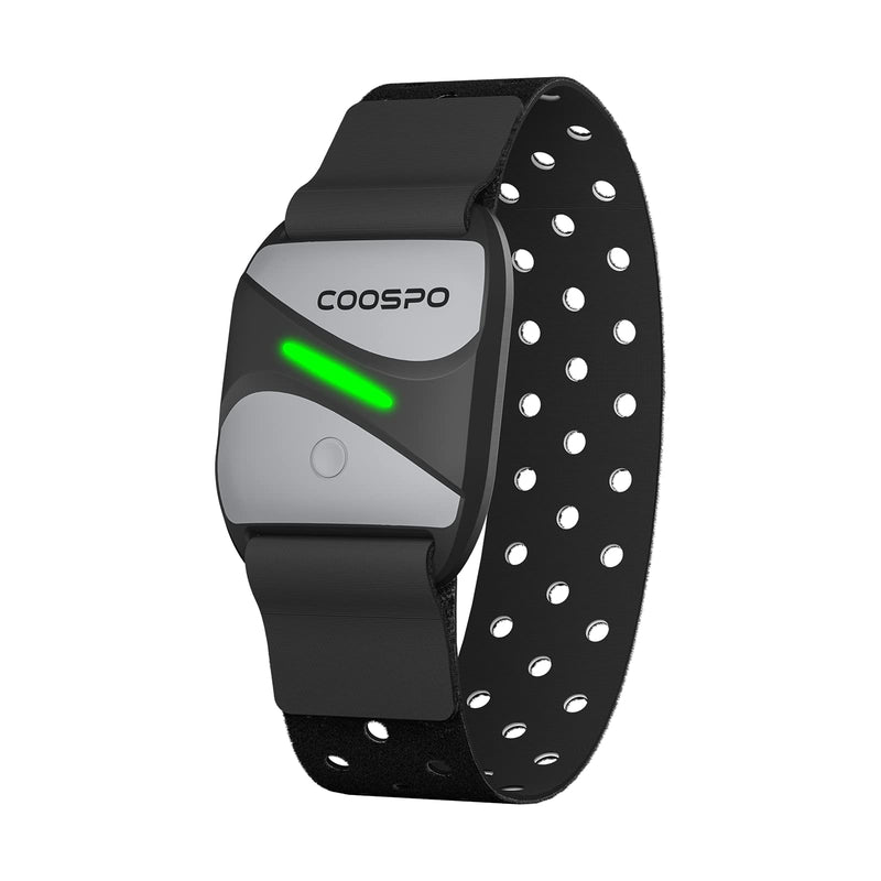 COOSPO HW807 Armband Heart Rate Monitor, Bluetooth 5.0 & ANT+ Dual HRM with HR Zone Heart Rate Variability, Optical HR Sensor with IP67 for Peloton Strava Zwift DDP Yoga - NewNest Australia