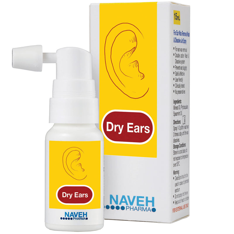 NAVEH PHARMA Dry Ears -Swimmers Ear Drops Spray - Ear Drying Drops for Swimmers Adults and Kids/Remove Water Trapped in Ears and Prevent Pain, Infection, and Hearing Loss (30 ML) - NewNest Australia