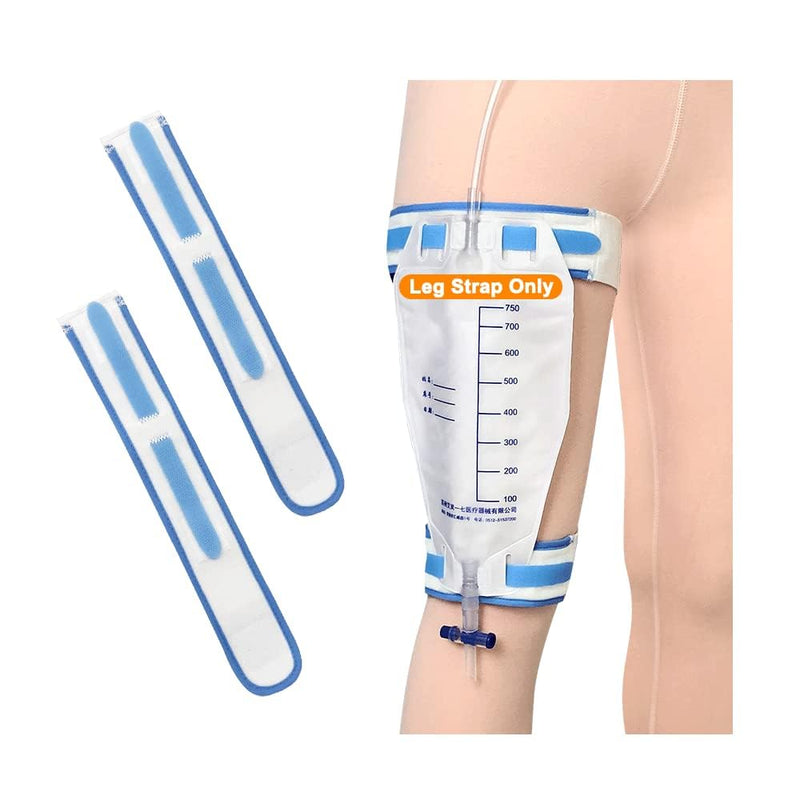 Catheter Leg Bag Holder Foley Catheter stabilization Device Cath Secure Urine Drainage Bag Support Fix Straps Urinary Band with Soft Elastic Fabric Inside Anti Slip (Pack of 2) - NewNest Australia