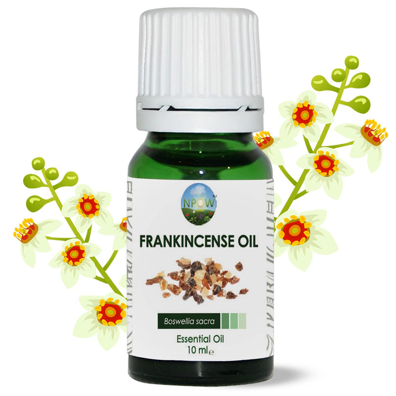 NPOW Frankincense Essential Oil, 100% Pure Organic Frankincense Oil Essential - Therapeutic Grade Frankincense Oil for Skin, Aromatherapy, Massage, Diffusers & Anointing Oil -10ml 10 ml (Pack of 1) - NewNest Australia