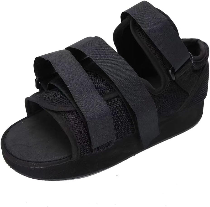 Post Op Shoe Walking Boot Brace Orthopedic Sandal Broken Surgical Foot Rehabilitation Recovery Shoe with Adjustable Strap for Women Men Injured Foot Fracture fits Either Left or Right Foot 1 Piece M 28x10.5 cm