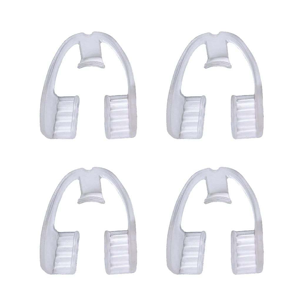 BESPORTBLE Mouth Guard for Teeth Grinding - Teeth Grinding Guard Night Guard Teeth Grinding for Adults Men Women Stops Bruxism 4Pcs, White, M - NewNest Australia