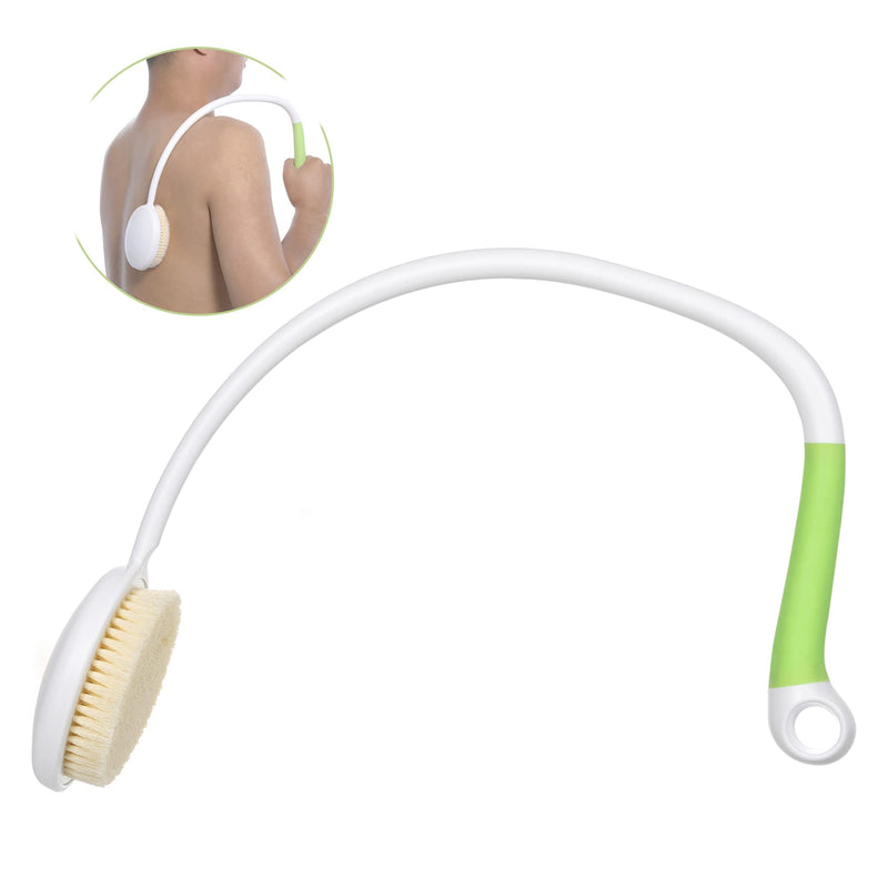 Fanwer Bath Brush with U-Shaped Long Handle, Shower Body Brush with Curved Handle, Cleaning Back Scrubber for Elderly, Disabled, Limited Mobility, Post-Surgery, Frozen Shoulder - NewNest Australia