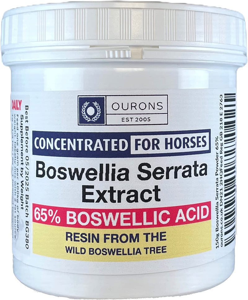 Pro Animal Supplements Boswellia for Horses | Boswellia Serrata Concentrated Extract | Low Odour | Horse Joint Supplement | Digestive Aid | Anti-Inflammatory (150g) - PawsPlanet Australia