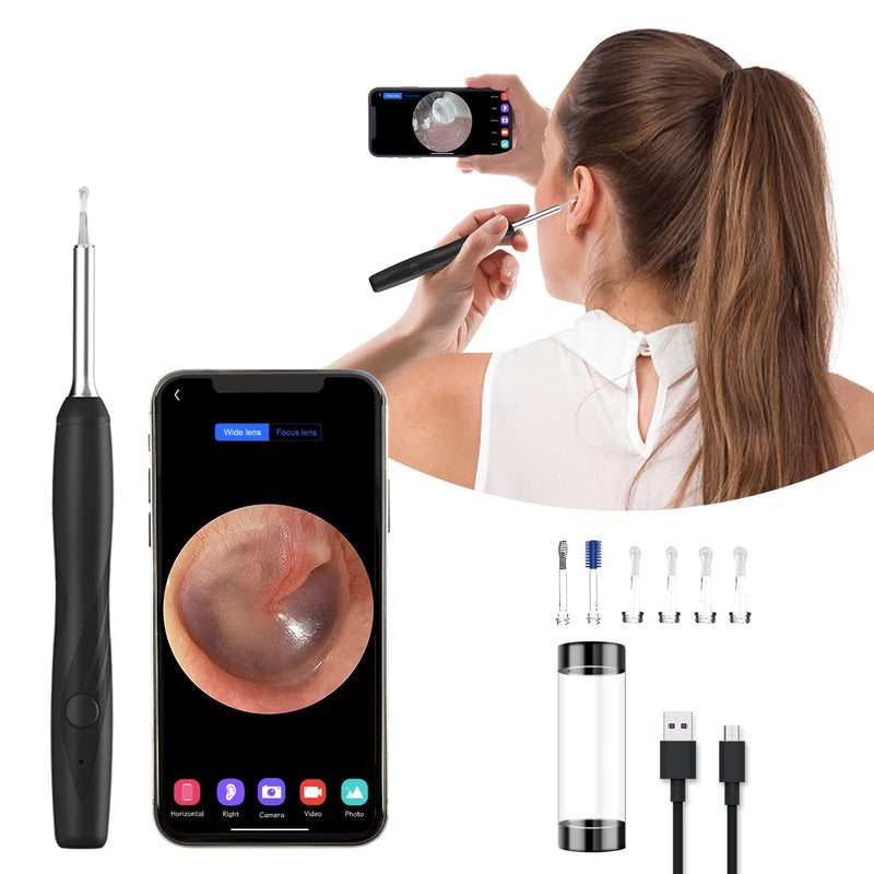 Wolady Ear Wax Removal Kit Ear Camera,Earwax Remover Tool USB Charging,1600P FHD Wireless Ear Otoscope with 6 LED Lights,3.6mm Portable Visual Ear Cleaner for iPhone iPad Android Smart Phones - NewNest Australia